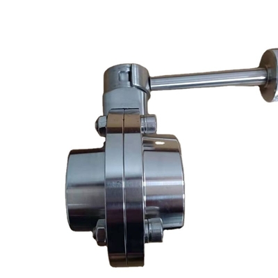 El precio de fábrica modificó la válvula de mariposa para requisitos particulares soldada con autógena manual, válvula de acero inoxidable de DN10 DN15 DN20 DN25 SS304&316