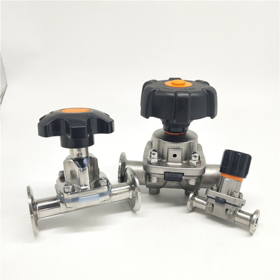 Válvulas de diafragma de China Saniatry con el diafragma de PTFE/EPDM para la farmacia 316L