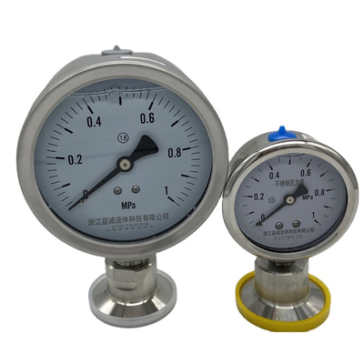 Indicador de presión modificado para requisitos particulares del tanque de la cerveza/del vino del precio de fábrica, colocación inoxidable del tanque de acero de DN20 DN25 SS304&316