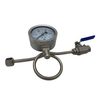 Indicador de presión modificado para requisitos particulares del tanque de la cerveza/del vino del precio de fábrica, colocación inoxidable del tanque de acero de DN10 DN15 SS304&316