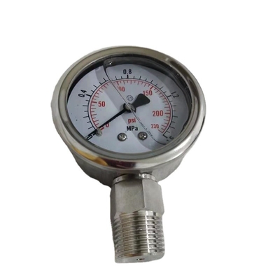 Indicador de la presión hydráulica del precio bajo, manómetro sanitario de acero inoxidable SS304&316