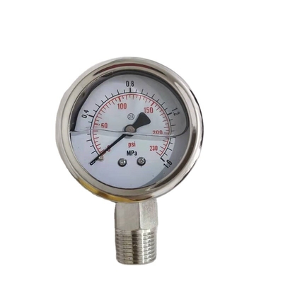 Indicador de presión de diafragma sanitario del precio bajo, manómetro de acero inoxidable SS304&316